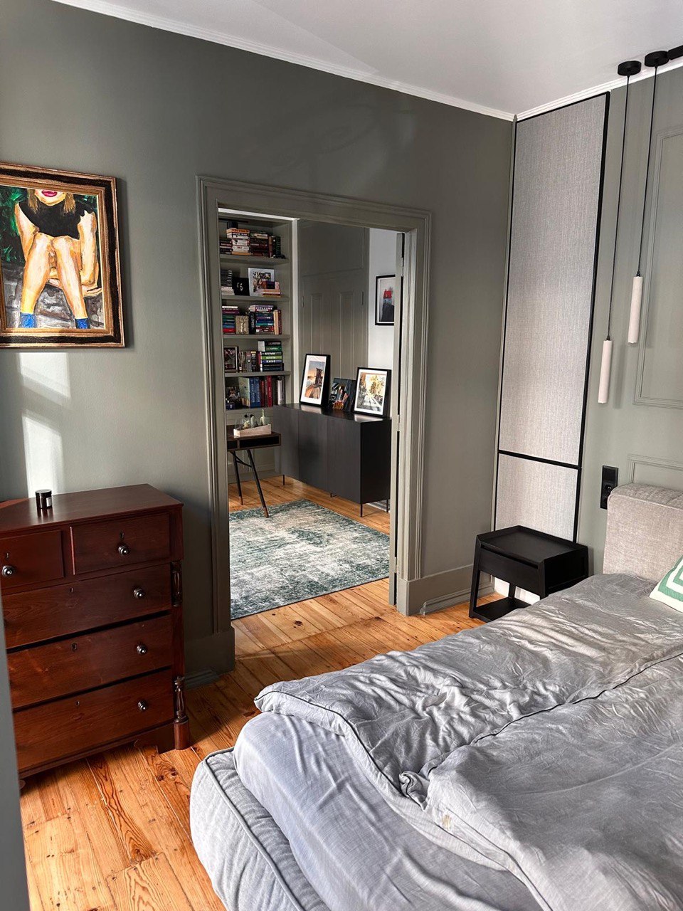 View from bedroom to study — Shades of Grey, Lisbon